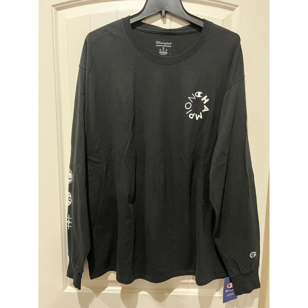NWT❤️ Men's Classic script Logo Graphic Long-Sleeve T-Shirt - Picture 2 of 6